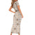 Hawaiian Palaka Quilt Pattern Family Matching Short Sleeve Bodycon Dress and Hawaiian Shirt Hawaii Culture Tropical Flowers Mix - Polynesian Pride