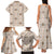 Hawaiian Palaka Quilt Pattern Family Matching Tank Maxi Dress and Hawaiian Shirt Hawaii Culture Tropical Flowers Mix - Polynesian Pride