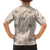 Hawaiian Palaka Quilt Pattern Kid Hawaiian Shirt Hawaii Culture Tropical Flowers Mix - Polynesian Pride