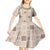 Hawaiian Palaka Quilt Pattern Kid Short Sleeve Dress Hawaii Culture Tropical Flowers Mix - Polynesian Pride