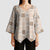 Hawaiian Palaka Quilt Pattern Kimono Sleeve Blouse Hawaii Culture Tropical Flowers Mix - Polynesian Pride