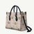 Hawaiian Palaka Quilt Pattern Leather Bag Hawaii Culture Tropical Flowers Mix - Polynesian Pride