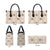 Hawaiian Palaka Quilt Pattern Leather Bag Hawaii Culture Tropical Flowers Mix - Polynesian Pride