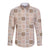 Hawaiian Palaka Quilt Pattern Long Sleeve Button Shirt Hawaii Culture Tropical Flowers Mix - Polynesian Pride