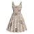 Hawaiian Palaka Quilt Pattern Midi Dress Hawaii Culture Tropical Flowers Mix - Polynesian Pride