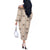Hawaiian Palaka Quilt Pattern Off The Shoulder Long Sleeve Dress Hawaii Culture Tropical Flowers Mix - Polynesian Pride