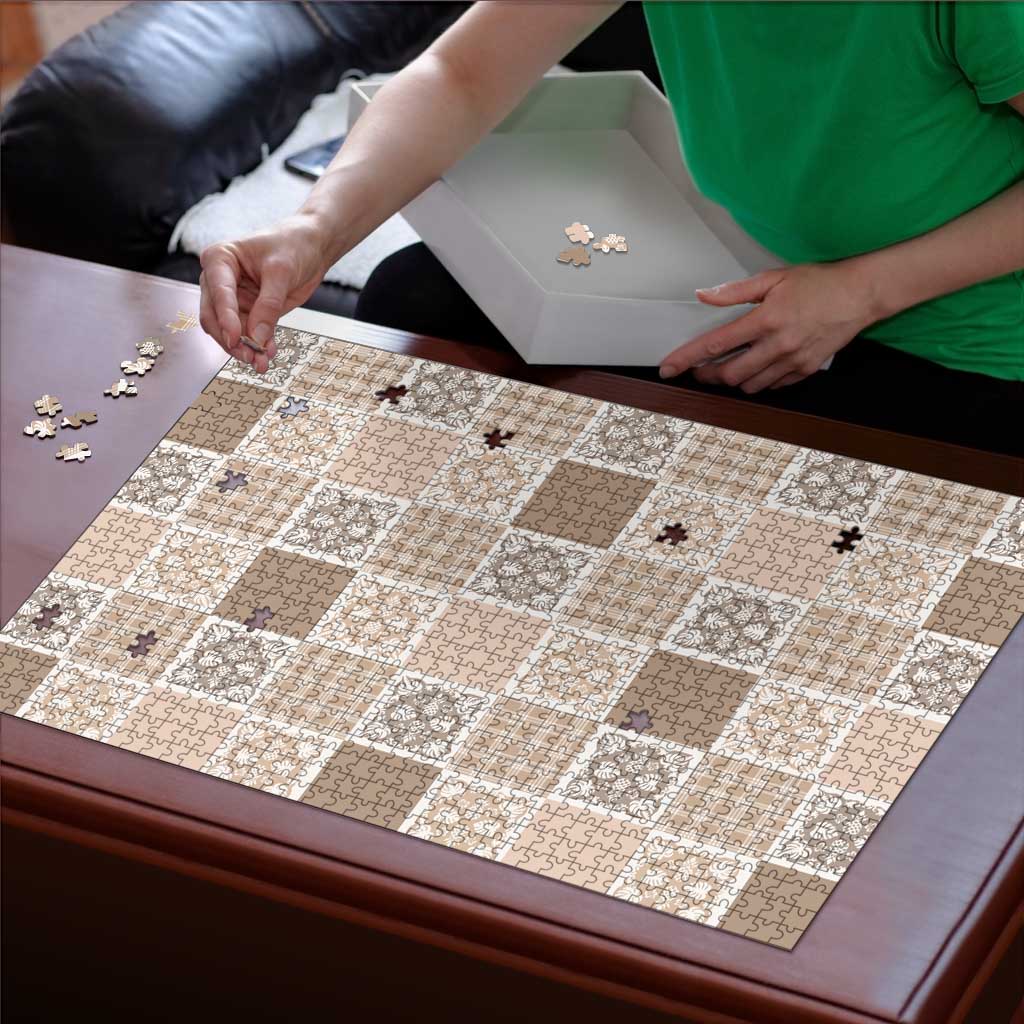 Hawaiian Palaka Quilt Pattern Puzzle Hawaii Culture Tropical Flowers Mix - Polynesian Pride