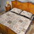 Hawaiian Palaka Quilt Pattern Quilt Bed Set Hawaii Culture Tropical Flowers Mix - Polynesian Pride
