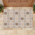 Hawaiian Palaka Quilt Pattern Rubber Doormat Hawaii Culture Tropical Flowers Mix - Polynesian Pride