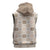 Hawaiian Palaka Quilt Pattern Sleeveless Zip Hoodie Hawaii Culture Tropical Flowers Mix - Polynesian Pride