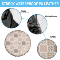 Hawaiian Palaka Quilt Pattern Spare Tire Cover Hawaii Culture Tropical Flowers Mix - Polynesian Pride