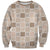 Hawaiian Palaka Quilt Pattern Sweatshirt Hawaii Culture Tropical Flowers Mix - Polynesian Pride