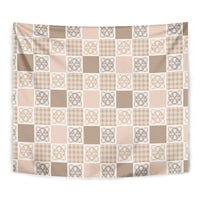 Hawaiian Palaka Quilt Pattern Tapestry Hawaii Culture Tropical Flowers Mix - Polynesian Pride