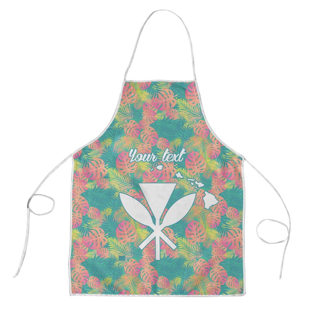 Seamless Hawaiian Quilt Pattern Apron Hawaii Culture Palm Leaf Tropical - Polynesian Pride