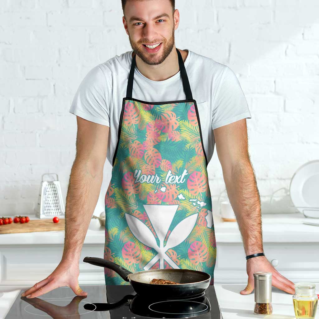 Seamless Hawaiian Quilt Pattern Apron Hawaii Culture Palm Leaf Tropical - Polynesian Pride