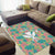 Seamless Hawaiian Quilt Pattern Area Rug Hawaii Culture Palm Leaf Tropical - Polynesian Pride