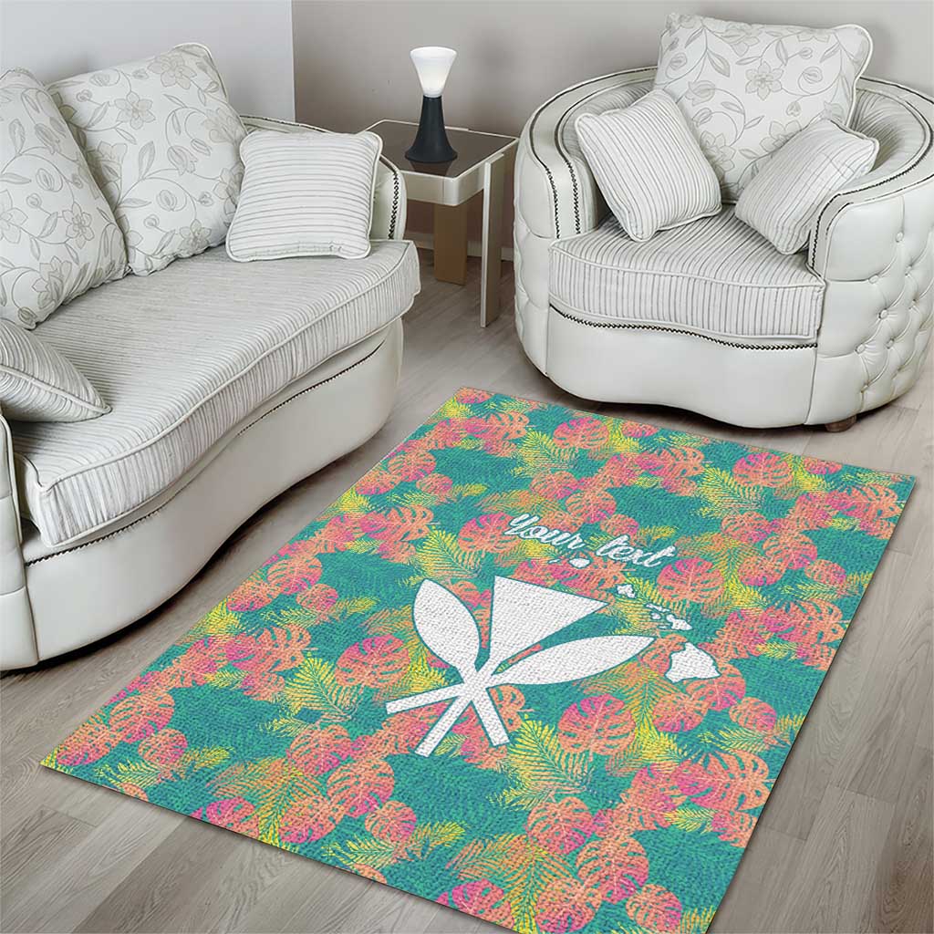 Seamless Hawaiian Quilt Pattern Area Rug Hawaii Culture Palm Leaf Tropical - Polynesian Pride