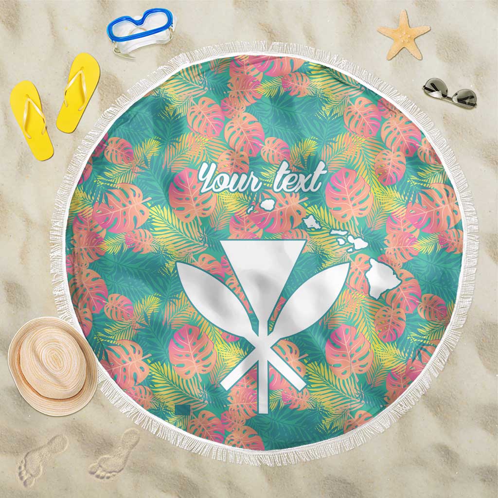 Seamless Hawaiian Quilt Pattern Beach Blanket Hawaii Culture Palm Leaf Tropical - Polynesian Pride