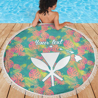 Seamless Hawaiian Quilt Pattern Beach Blanket Hawaii Culture Palm Leaf Tropical - Polynesian Pride