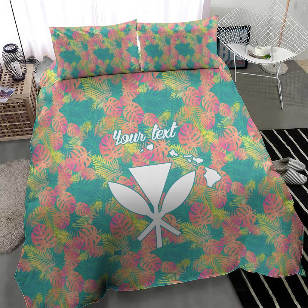 Seamless Hawaiian Quilt Pattern Bedding Set Hawaii Culture Palm Leaf Tropical - Polynesian Pride