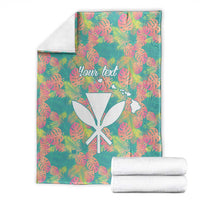 Seamless Hawaiian Quilt Pattern Blanket Hawaii Culture Palm Leaf Tropical - Polynesian Pride