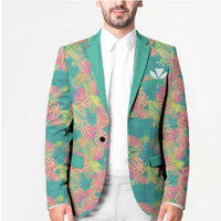 Personalised Seamless Hawaiian Quilt Pattern Blazer Hawaii Culture Palm Leaf Tropical LT9 - Polynesian Pride