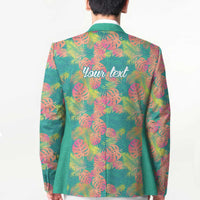 Personalised Seamless Hawaiian Quilt Pattern Blazer Hawaii Culture Palm Leaf Tropical LT9 - Polynesian Pride