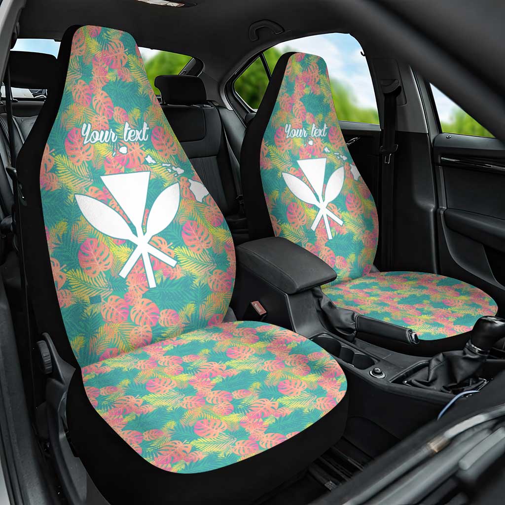 Seamless Hawaiian Quilt Pattern Car Seat Cover Hawaii Culture Palm Leaf Tropical - Polynesian Pride