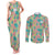 Seamless Hawaiian Quilt Pattern Couples Matching Tank Maxi Dress and Long Sleeve Button Shirt Hawaii Culture Palm Leaf Tropical - Polynesian Pride