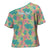 Seamless Hawaiian Quilt Pattern Cross Shoulder Shirt Hawaii Culture Palm Leaf Tropical - Polynesian Pride