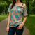 Seamless Hawaiian Quilt Pattern Cross Shoulder Shirt Hawaii Culture Palm Leaf Tropical - Polynesian Pride