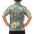 Seamless Hawaiian Quilt Pattern Family Matching Puletasi and Hawaiian Shirt Hawaii Culture Palm Leaf Tropical - Polynesian Pride