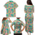 Seamless Hawaiian Quilt Pattern Family Matching Puletasi and Hawaiian Shirt Hawaii Culture Palm Leaf Tropical - Polynesian Pride