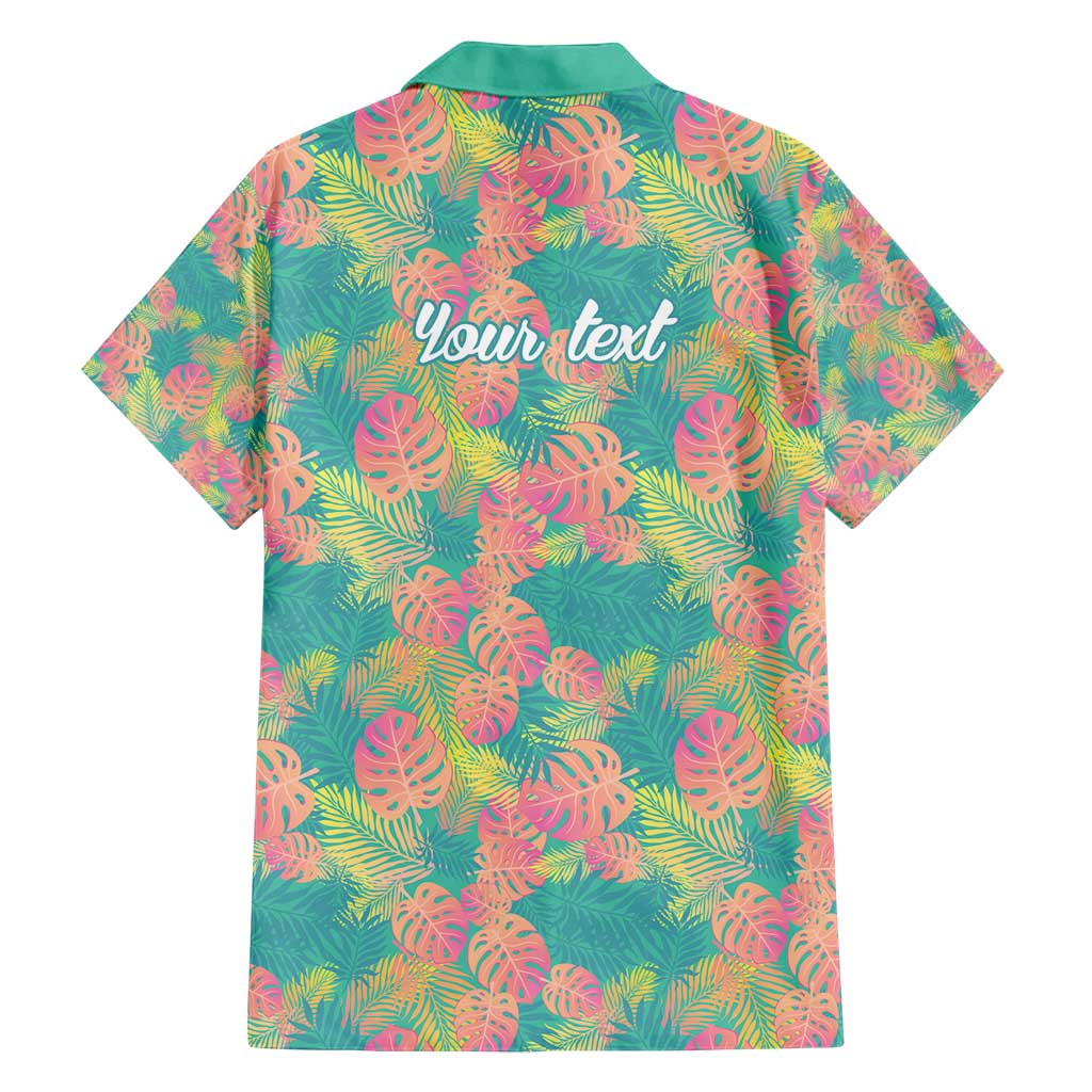 Seamless Hawaiian Quilt Pattern Family Matching Puletasi and Hawaiian Shirt Hawaii Culture Palm Leaf Tropical - Polynesian Pride