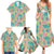 Seamless Hawaiian Quilt Pattern Family Matching Summer Maxi Dress and Hawaiian Shirt Hawaii Culture Palm Leaf Tropical - Polynesian Pride