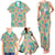 Seamless Hawaiian Quilt Pattern Family Matching Tank Maxi Dress and Hawaiian Shirt Hawaii Culture Palm Leaf Tropical - Polynesian Pride