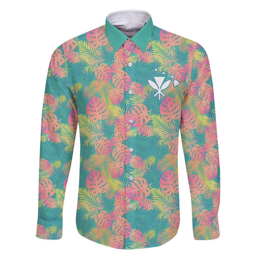 Seamless Hawaiian Quilt Pattern Family Matching Tank Maxi Dress and Hawaiian Shirt Hawaii Culture Palm Leaf Tropical - Polynesian Pride