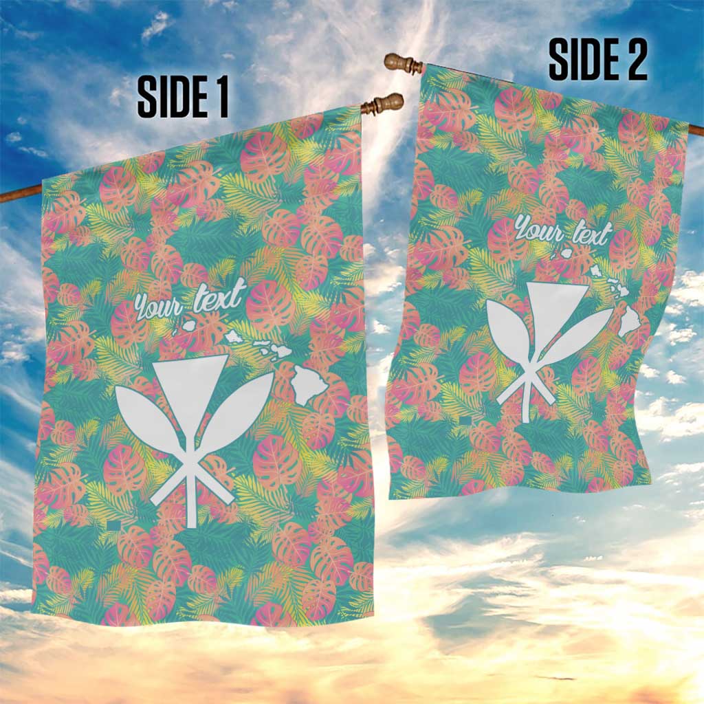 Seamless Hawaiian Quilt Pattern Garden Flag Hawaii Culture Palm Leaf Tropical - Polynesian Pride