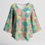 Seamless Hawaiian Quilt Pattern Kimono Sleeve Blouse Hawaii Culture Palm Leaf Tropical - Polynesian Pride