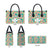Seamless Hawaiian Quilt Pattern Leather Bag Hawaii Culture Palm Leaf Tropical - Polynesian Pride