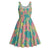 Seamless Hawaiian Quilt Pattern Midi Dress Hawaii Culture Palm Leaf Tropical - Polynesian Pride
