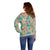Seamless Hawaiian Quilt Pattern Off Shoulder Sweater Hawaii Culture Palm Leaf Tropical - Polynesian Pride