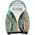 Seamless Hawaiian Quilt Pattern Sherpa Hoodie Hawaii Culture Palm Leaf Tropical - Polynesian Pride