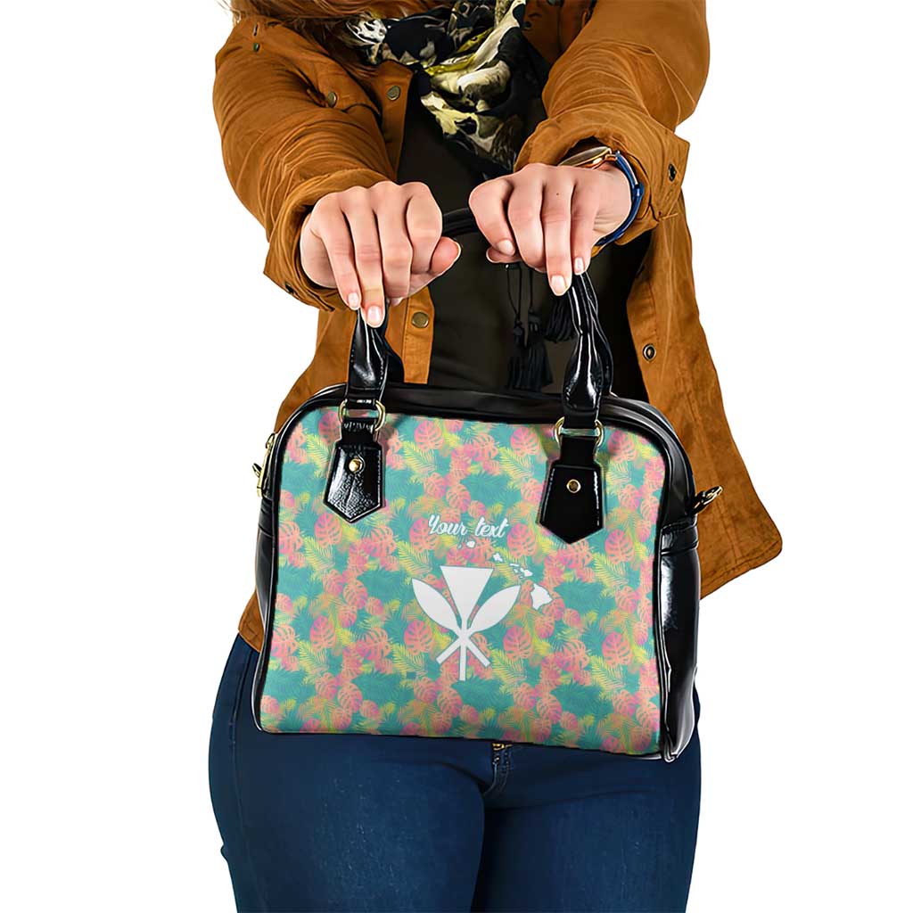 Seamless Hawaiian Quilt Pattern Shoulder Handbag Hawaii Culture Palm Leaf Tropical - Polynesian Pride