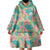 Seamless Hawaiian Quilt Pattern Wearable Blanket Hoodie Hawaii Culture Palm Leaf Tropical - Polynesian Pride