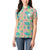 Seamless Hawaiian Quilt Pattern Women Polo Shirt Hawaii Culture Palm Leaf Tropical - Polynesian Pride