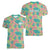 Seamless Hawaiian Quilt Pattern Women V-Neck T-Shirt Hawaii Culture Palm Leaf Tropical - Polynesian Pride
