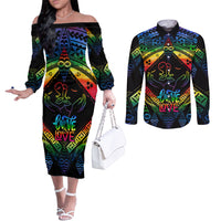 tonga-lgbt-couples-matching-off-the-shoulder-long-sleeve-dress-and-long-sleeve-button-shirts-love-is-love-ngatu-rainbow-water-color
