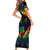Tonga LGBT Family Matching Short Sleeve Bodycon Dress and Hawaiian Shirt Love Is Love Ngatu Rainbow Water Color LT9 - Polynesian Pride