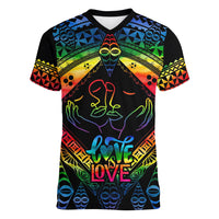 personalised-tonga-lgbt-women-v-neck-t-shirt-love-is-love-ngatu-rainbow-water-color